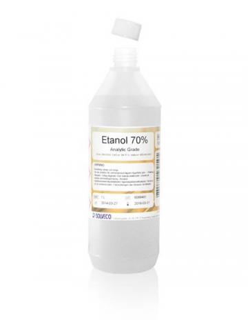 Etanol 70% (ibland även kallad U-sprit) används som ytdesinfektion för släta och synbart rena ytor såsom bord, bänkar och diskbänkar. Används främst där mikrobiologisk smittspridning skall förhindras. Finns i olika förpackningsstorlekar.