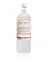 Sterilfiltrerad Etanol med halten 70 vol - %, utspädd med Water For Injection, Eur.Ph. Uppfyller och testas med avseende på kvalitetskraven för gällande Europeisk farmacopén. Art nr 1047, 1022.