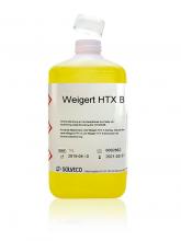 Används tillsammans med Weigert HTX A och fungerar bra till infärgningar som kräver längre tid i syrliga lösningar.